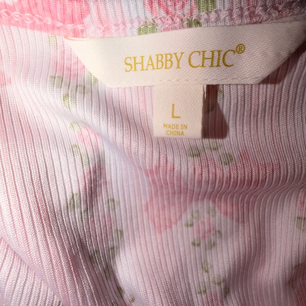 SHABBY CHIC Pink Floral Bow Ruffle Strap Nightgown- BNWT - Picture 8 of 10